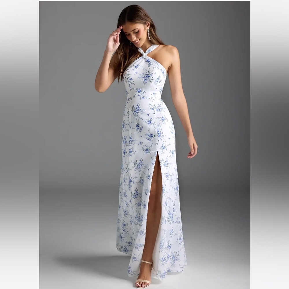 Azazie Rue Halter-neck Gown